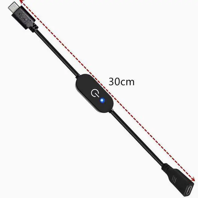 Alt view image 3 of 3 - type-c touch dimmer switch Controller with blue indicator light with memory connection strip no strobe 3A Black