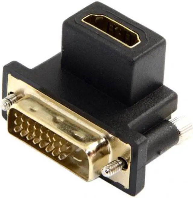 Alt view image 5 of 7 - Aomoproing 90 Degree Down Angled DVI Male to HDMI Female Adapter for Computer & HDTV & Graphics Card
