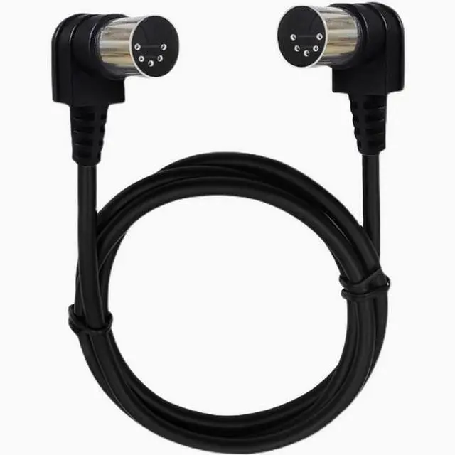 Alt view image 2 of 5 - 90 degree elbow DIN5P double male line, large 5P connection line Beauty equipment distribution stage fog machine line 3m