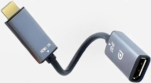 Alt view image 5 of 5 - 1ft HDMI to DisplayPort Adapter 4K@60Hz High Speed HDMI Male to DP Female Converter Cable Compatible for PC Graphics Card Laptop Mini NS PS5/4 Xbox One/360