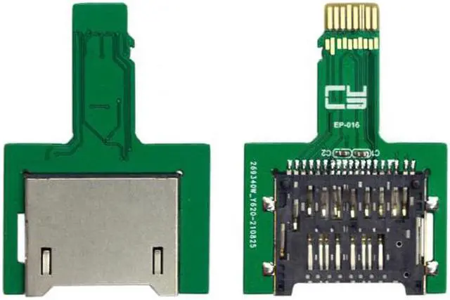 Alt view image 6 of 7 - Aomoproing TF Micro SD Male Extender to SD Card Female Extension Adapter PCBA SD/SDHC/SDXC UHS-III UHS-3 UHS-2