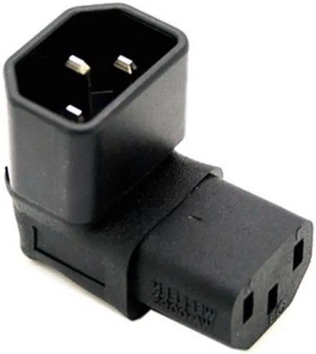 Main image of Aomoproing  IEC Male C14 to Up Direction Right Angled 90 Degree IEC Female C13 Power Extension Adapter