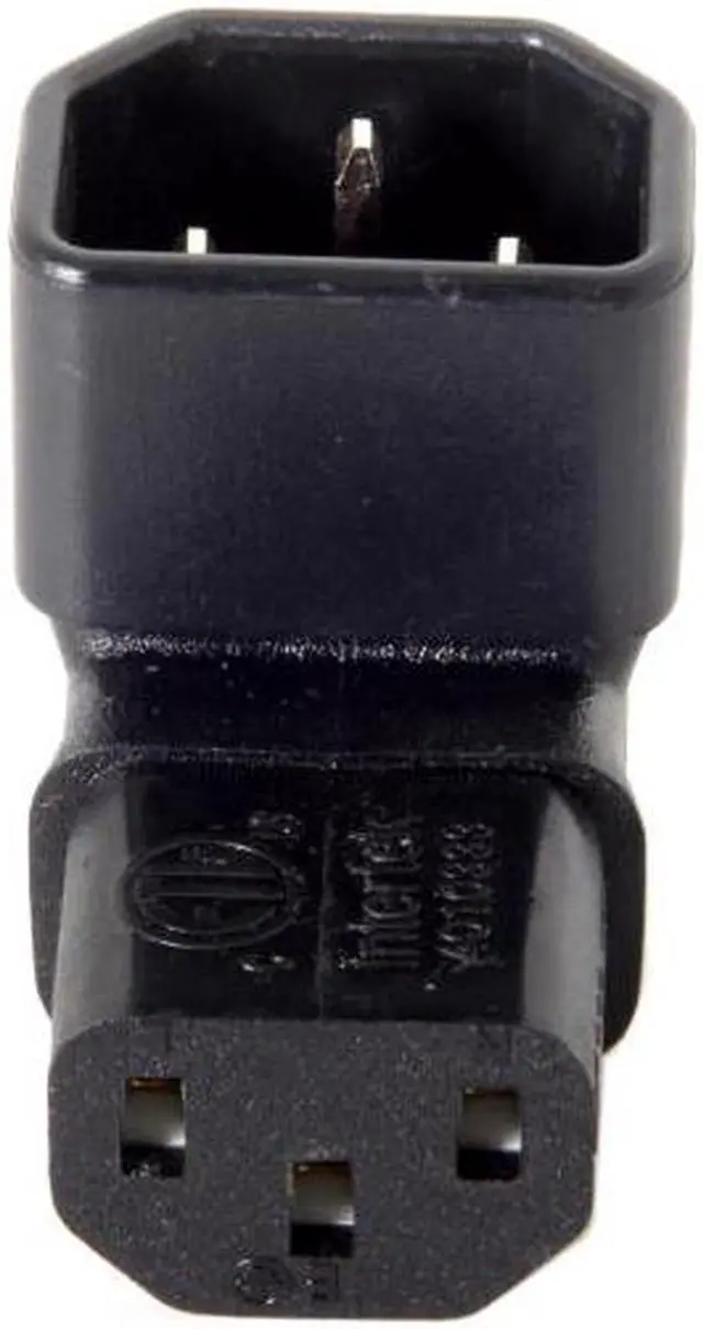 Alt view image 5 of 7 - Aomoproing  IEC Male C14 to Up Direction Right Angled 90 Degree IEC Female C13 Power Extension Adapter