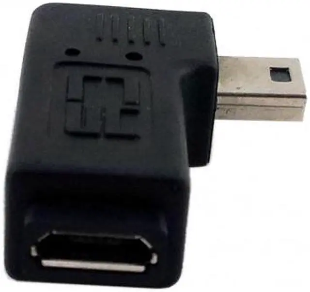 Alt view image 5 of 7 - Aomoproing  90 Degree Right Angled Mini USB Male to Micro USB Female Data Sync Power Adapter