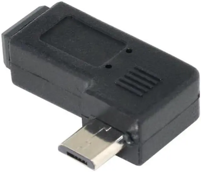 Alt view image 3 of 7 - Aomoproing  90 Degree Left Angled MINI USB Female to Micro USB Male Data Sync Power Adapter