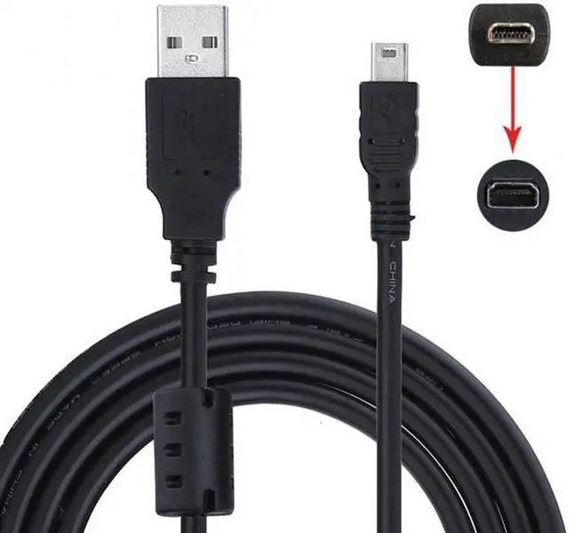 Alt view image 2 of 7 - Aomoproing  UC-E6 USB Cable for Nikon Digital SLR Cameras COOLPIX S3000 S3100 S3200 S8000 S100 S203 S230 P7000 AW100