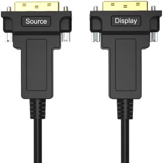 Alt view image 6 of 7 - Aomoproing DVI AOC Cable 2M 5M 10M 20M 50M 100M 200M Active Fiber Optic Fast Transfer Ultra FHD 4K 60hz