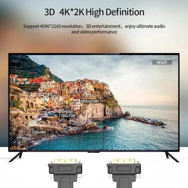 Alt view image 2 of 7 - Aomoproing DVI AOC Cable 2M 5M 10M 20M 50M 100M 200M Active Fiber Optic Fast Transfer Ultra FHD 4K 60hz