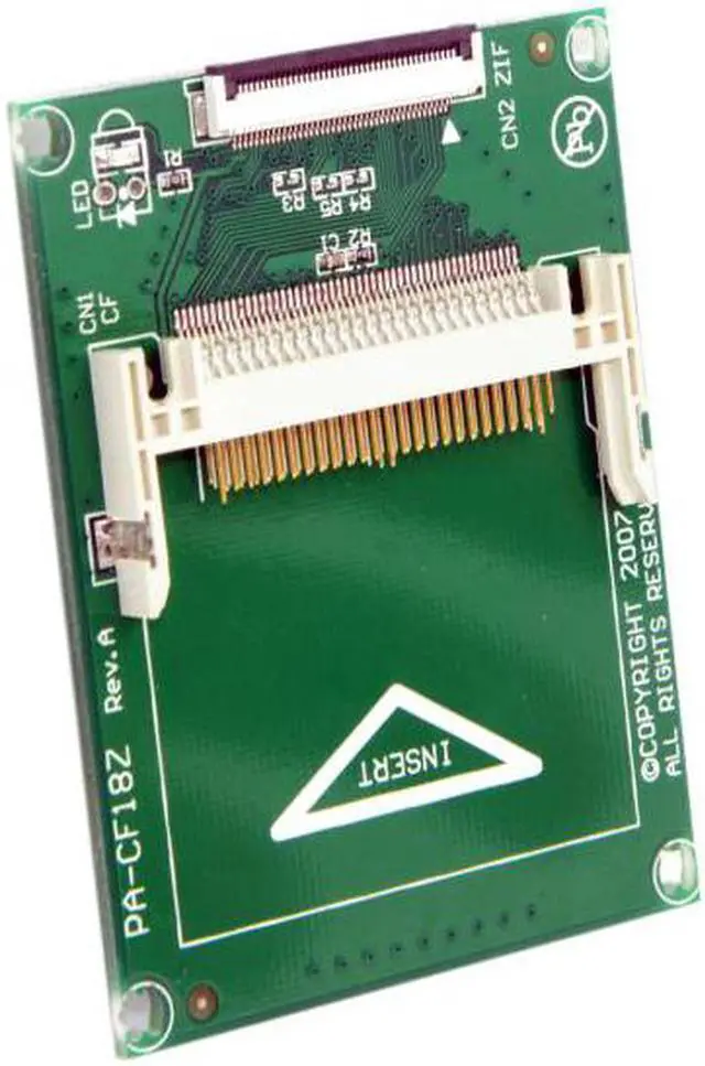 Alt view image 5 of 7 - Aomoproing  1.8" Compact Flash CF Memory Card to CE Ipod ZIF SSD HDD Adapter with 2 Cables