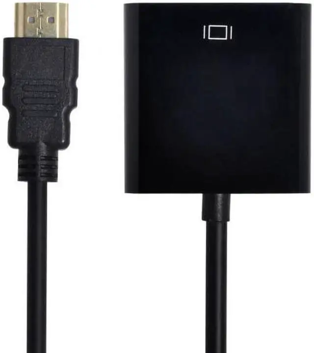 Alt view image 6 of 7 - Aomoproing  hdmi input to VGA female output projectors monitors adapter PC Laptop Black