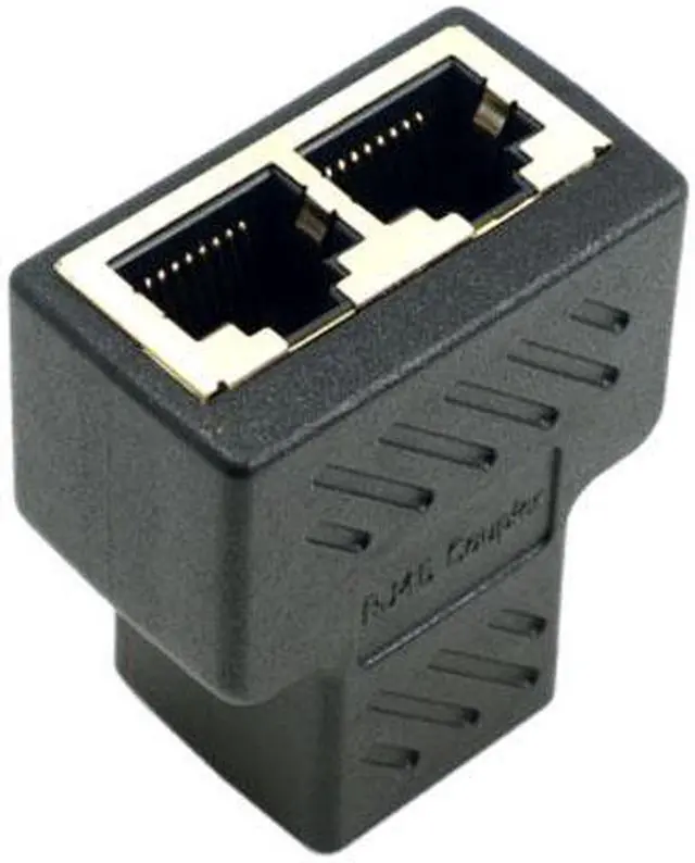Main image of Aomoproing STP UTP Cat6 RJ45 8P8C Plug To Dual RJ45 Splitter Network Ethernet Patch Cord Adapter