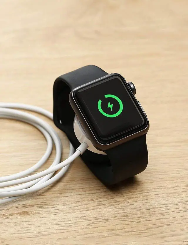 Alt view image 7 of 7 - Apple Watch Charger, iWatch Charger Charging Cable, Magnetic Wireless Portable Charger Pad 3.3 ft/1.0m Charging Cable Cord for Apple Watch Series 3 2 All 38mm 42mm iWatch