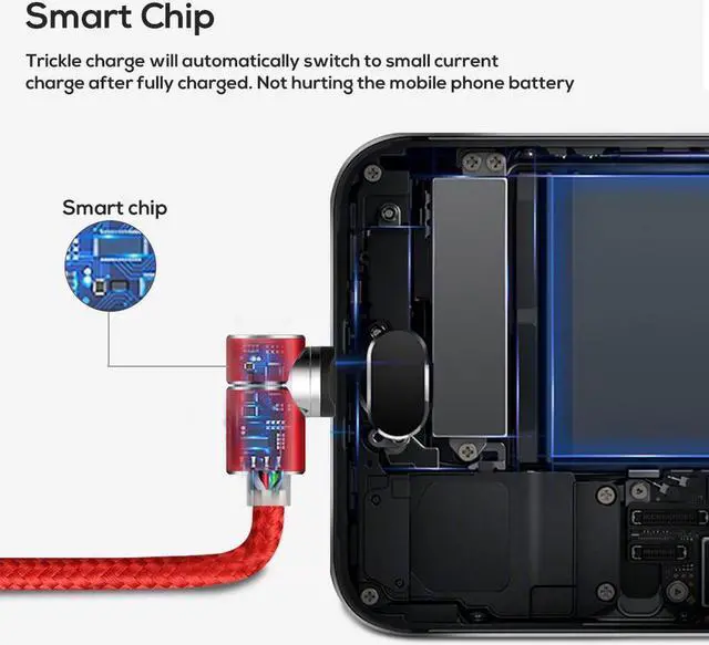 Alt view image 5 of 7 - Magnetic Cable Type C, Nylon Braided Wire USB C Fast Charging Cable 6Phone Charger Cord for Samsung Galaxy S8 S8 Plus S9 Google Pixel/Pixel XL, Nexus 6P/5X, OnePlus, LG, HTC,(2-Pack,3.3ft)-Red