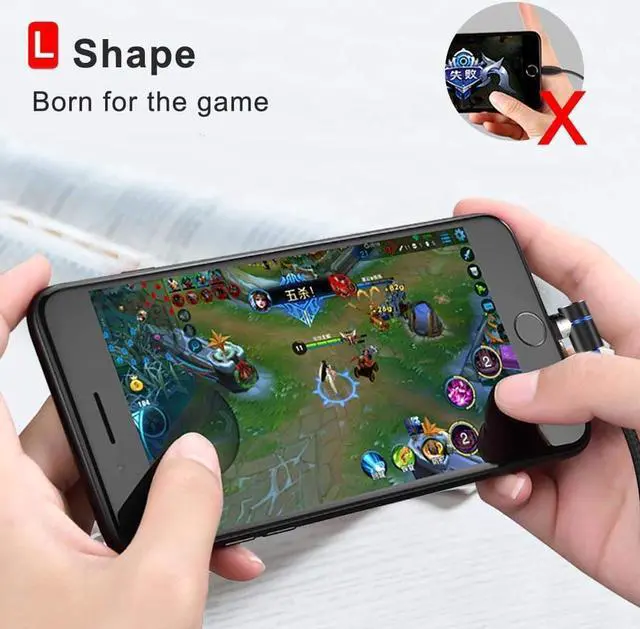 Alt view image 7 of 7 - Magnetic Cable Type C 3 Pack Nylon Braided Wire USB C Fast Charging Cable 6Phone Charger Cord for Samsung Galaxy S8 S8 Plus S9 Google Pixel/Pixel XL, Nexus 6P/5X, OnePlus, LG, HTC,(3-Pack, Black)