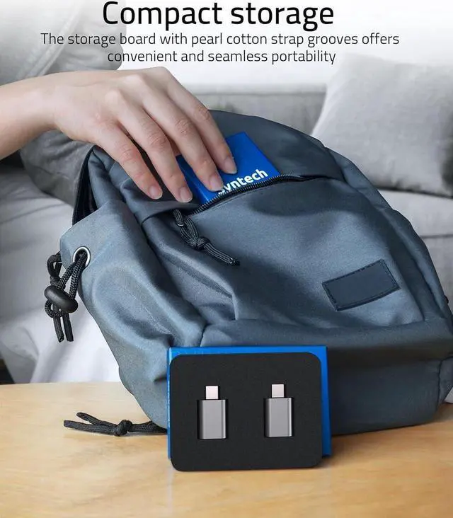 Alt view image 6 of 6 - USB C to USB Adapter Pack of 2 USB C Male to USB 3.0 Female Adapter Compatible with MacBook Pro Air 2024 Surface iPad Notebook XPS and More Type C Devices Space Grey
