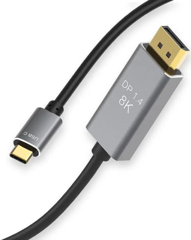 Main image of 3.3ft USB C to DisplayPort 1.4 Cable [8K@60Hz, 4K@144Hz 120Hz, 2K@240Hz], 5K Type C to DP 1.4 Cable, [32.4 Gbps, Thunderbolt 4/3 Compatible] for MacBook Pro 2021, M1 Mac Mini, iPad Pro, XPS