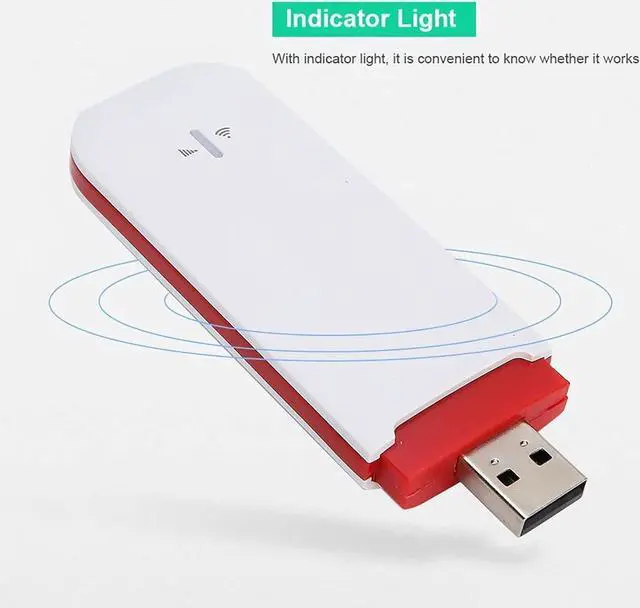 Alt view image 3 of 7 - 4G LTE USB WiFi Modem Portable 4G Router with SIM Card Slot High Speed Portable Travel Hotspot Mini Router Unlocked 4G Dongle