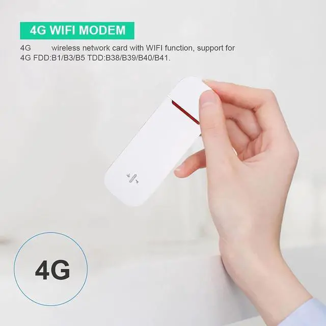 Alt view image 5 of 7 - 4G LTE USB WiFi Modem Portable 4G Router with SIM Card Slot High Speed Portable Travel Hotspot Mini Router Unlocked 4G Dongle
