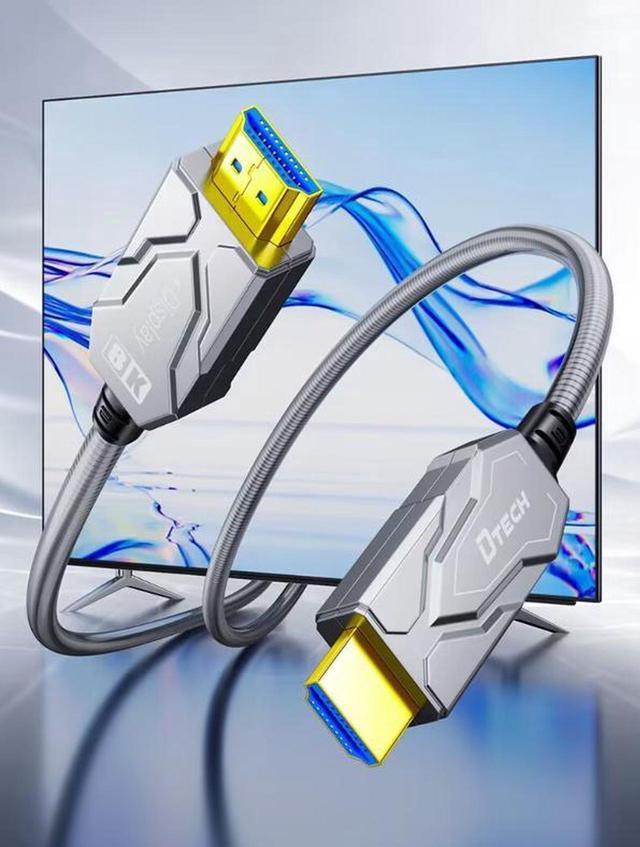 Alt view image 2 of 7 - Fiber Optic HDMI 2.1 Cable, in Wall - 48Gbps Outdoor Armoured HDMI 2.1 Cable 8K@60Hz,4K@120Hz Dynamic HDR, eARC for RTX 3080/3090 Xbox Series X PS5 Denon AV Receiver L-G Sam-sung S-ony TV 150 ft.