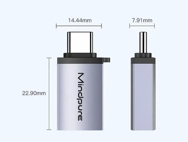 Alt view image 5 of 7 - Aomoproing      8 Pack USB-C to USB Adapter 8 Pack USBC USB Adapter USB C Male to USB Female Adapter USBC to USB Adapter USB C to USB Adapter for iPhone 15 MacBook Pro iPad Pro and More Red
