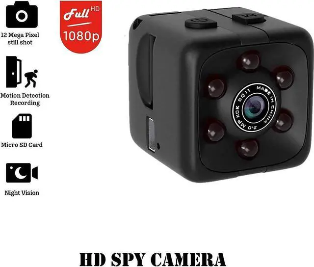 Alt view image 5 of 6 - Mini Spy Camera Include 32G SD Card Hidden Camera HD Audio and Video Recording, Night Vision Motion Detection, Surveillance Camera Small Dog Camera Nanny Cam Baby Monitor Home Security Camera