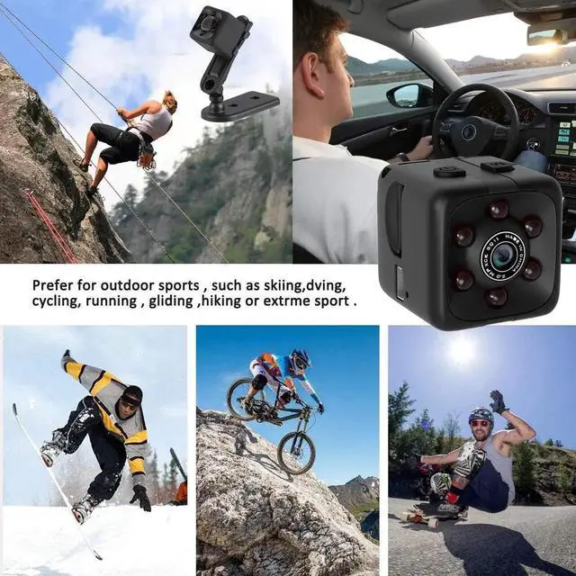 Alt view image 3 of 6 - Mini Spy Camera Include 32G SD Card Hidden Camera HD Audio and Video Recording, Night Vision Motion Detection, Surveillance Camera Small Dog Camera Nanny Cam Baby Monitor Home Security Camera