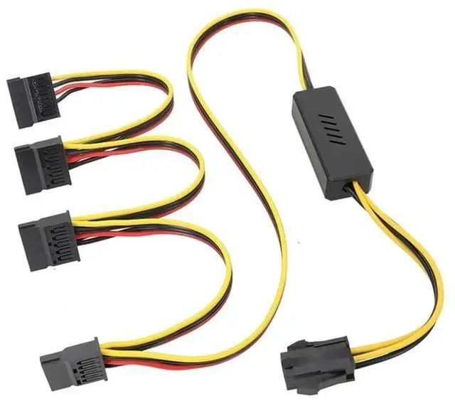 Main image of Motherboard CPU 4-Pin to Hard Drive Cable CPU 4PIN to SATA Hard Drive Power Supply Cable 12V to SATA Hard Drive Cable-AB01