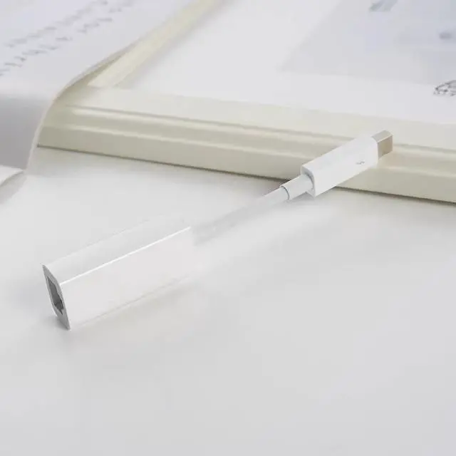 Alt view image 6 of 6 - Aomoproing Thunderbolt 2 to Gigabit Ethernet Adapter for Apple  TB2 Interface to Wired Network Card Cable for Mac Devices