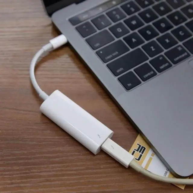 Alt view image 6 of 7 - Aomoproing 40Gbps USB-C Thunderbolt 3 USB4 Port to Thunderbolt 2 Adapter for 2016 Macbook Pro Display MC914 & Hard Disk TB-026