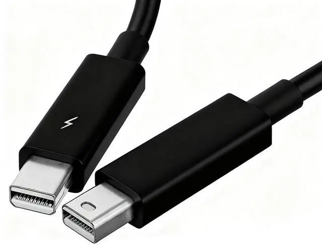 Alt view image 2 of 4 - Aomoproing Thunderbolt 2 to Thunderbolt 2 Cable20Gbps 2M For Apple MacBook Air ProiMac 0.5M black