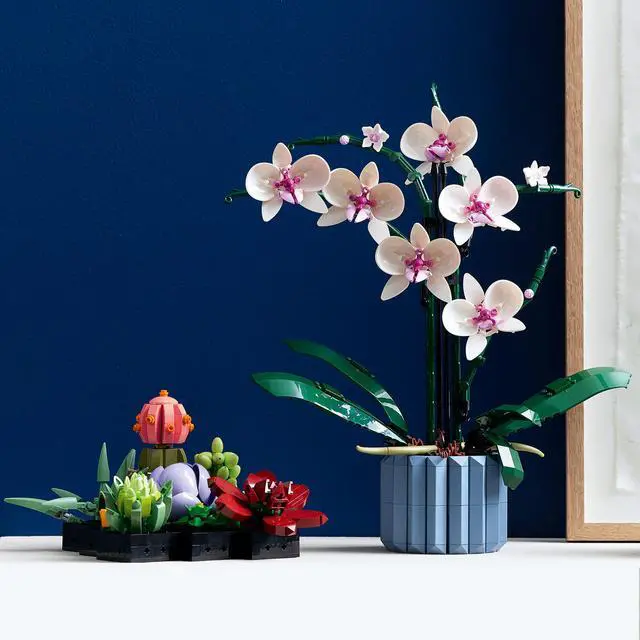 Alt view image 5 of 6 - LEGO Icons Orchid 10311 Artificial Plant Building Set with Flowers, Home Décor Accessory for Adults, Botanical Collection, Mother's Day Gift Idea, Anniversary Gift for Her and Him