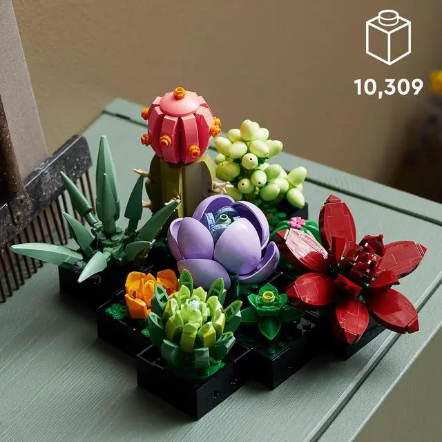 Alt view image 4 of 5 - LEGO Icons Succulents 10309 Artificial Plants Set for Adults, Home Décor, Birthday and Mother's Day Gift, Creative Housewarming Gifts, Botanical Collection