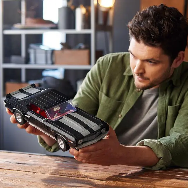 Alt view image 3 of 12 - LEGO Icons Chevrolet Camaro Z28 10304, Customizable Classic Car Model Building Kit for Adults, Vintage American Muscle Vehicle Gift Idea