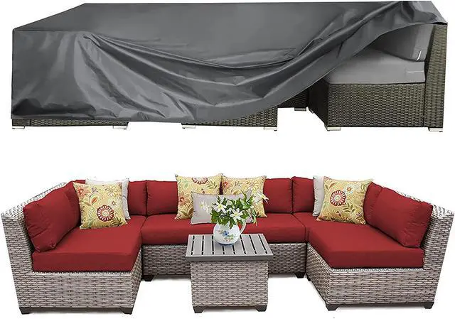 Main image of Patio Furniture Cover Waterproof, Large Outdoor Sectional Sofa Cover for Deck, Lawn and Backyard, Heavy Duty Patio Cover for Outdoor Furniture