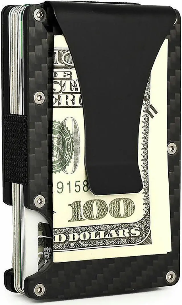 Main image of Men Blocking Slim Money Clip Wallet Credit Card ID Holder Thin Minimalist