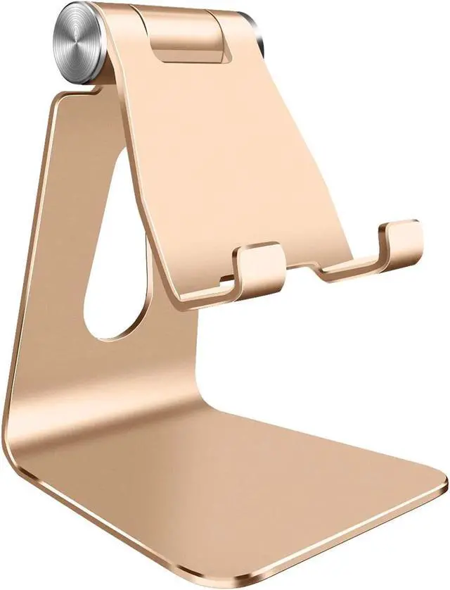 Main image of Adjustable Cell Phone Stand, Phone Holder,Aluminum Desktop Compatible with All Mobile Phones