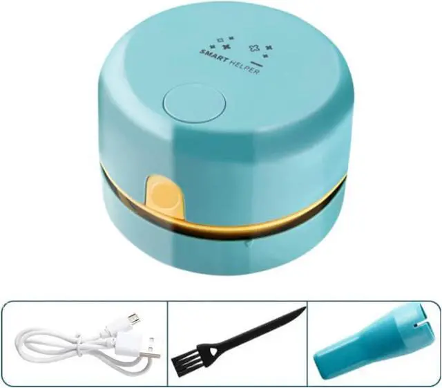 Alt view image 2 of 7 - Mini Portable Handheld Cordless Tabletop Crumb Sweeper Desktop Vacuum Cleaner, Cleaning Hairs, Crumbs, Computer Keyboard