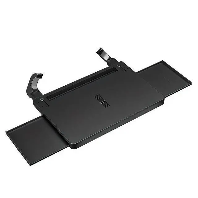 Main image of 4-in-1 Large Car Steering Wheel Desk, Durable PC Vehicle Tray with Laptop Stand, Tablet Slot and Dual Drink Holders, Multifunctional Car Seat Work Table