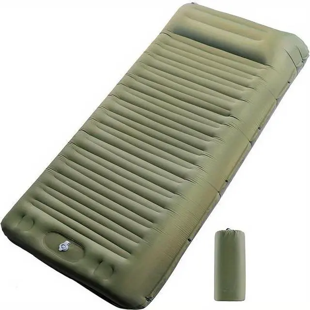 Main image of Upgraded 5.51 Inch Self-Inflating Camping Pad with Built-in Pump, Ultra Light Inflatable Sleeping Mat, Compact Streamlined Camping Bed for Camping, Backpacking, Hiking, Ideal Gear for Solo Campers