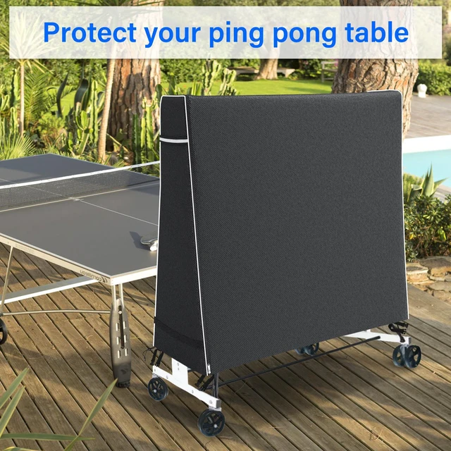Main image of Outdoor Ping Pong Table Cover, Waterproof UVResistant Oxford Cloth Protector for Folding Table Tennis Table