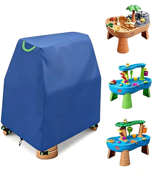 Main image of AllWeather Outdoor Children Play Table Cover, Windproof Dustproof Patio Sand Water Activity Toy Table Protective Cover
