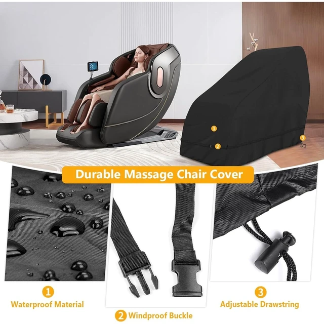 Main image of Thickened 210D Oxford Cloth Massage Chair Cover, Waterproof Dustproof All-Round Protective Cover, Indoor Outdoor Universal Zero Gravity Armchair Game Recliner Protector