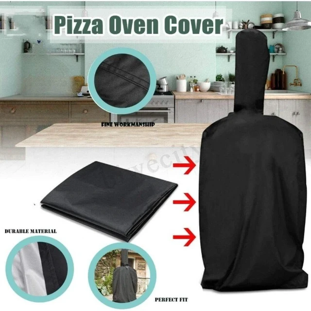 Main image of Weather Resistant Polyester Outdoor Pizza Oven Cover, Waterproof Dustproof Patio BBQ Pizza Oven Protective Cover with Adjustable Bottom Drawstring for Garden Backyard