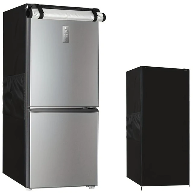 Main image of Outdoor Patio Upright Freezer Cover, Waterproof Mini Refrigerator Protective Cover, Fits Most Compact Cubic Mini Freezer, Outdoor Fridge Cover