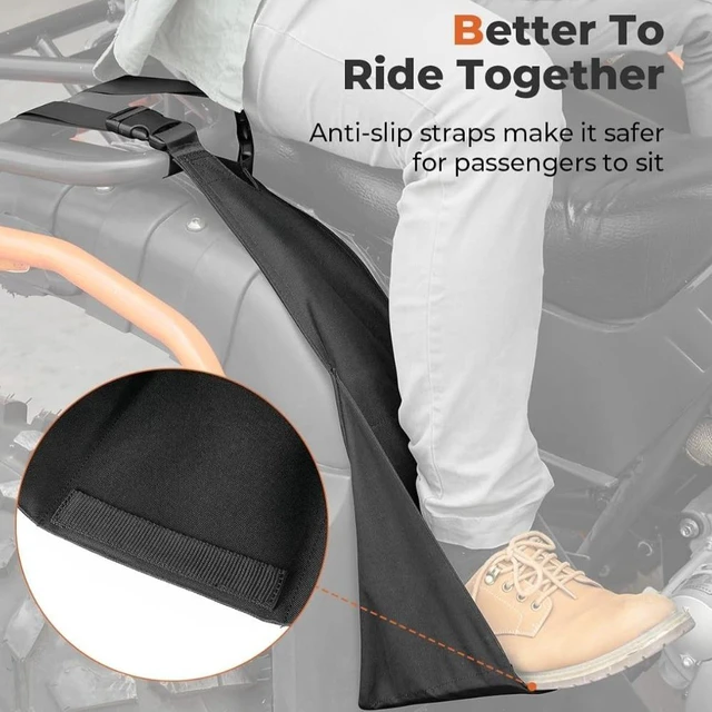 Main image of Durable Polyester Adjustable Footrest Bag, Black Outdoor Protective Storage Bag, Suitable for Beach, Off-Road Vehicles and Outdoor Activities