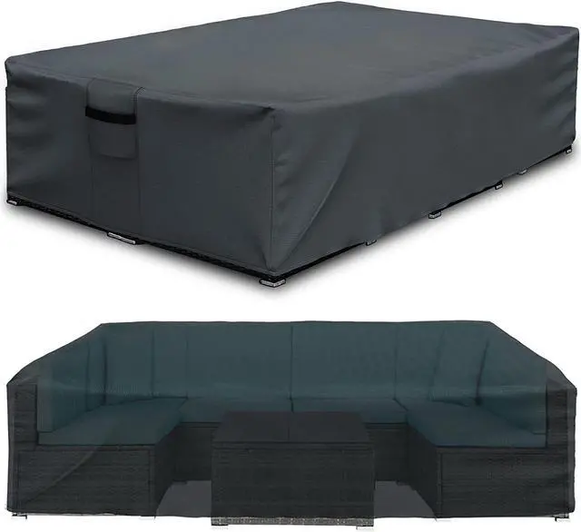 Main image of Patio Furniture Set Cover Waterproof Outdoor Sectional Sofa Set Cover Heavy Duty 600D Garden Table and Chairs Set Cover