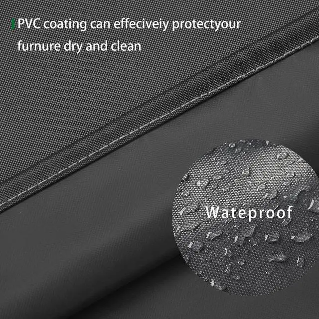 Alt view image 4 of 7 - Patio Furniture Cover Waterproof, Large Outdoor Sectional Sofa Cover for Deck, Lawn and Backyard, Heavy Duty Patio Cover for Outdoor Furniture