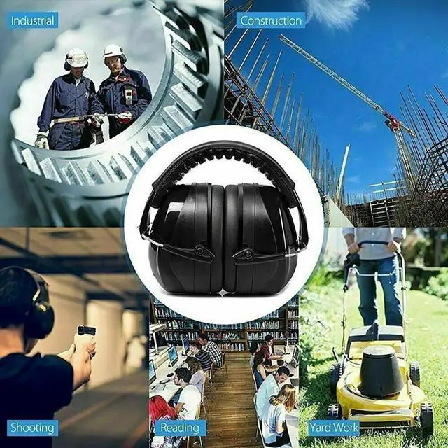Alt view image 3 of 7 - 34 dB Hearing Protection Adjustable Ear Muffs Noise Reduction Gun Shooting Rang