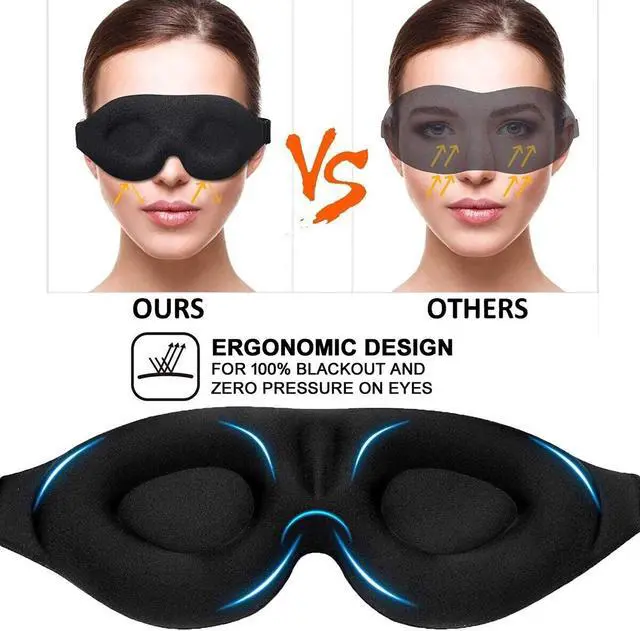 Alt view image 6 of 6 - 3D Sleep For Men & Women Eye For Sleeping Blindfold Travel Accessories