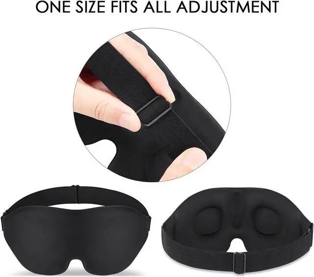 Alt view image 2 of 6 - 3D Sleep For Men & Women Eye For Sleeping Blindfold Travel Accessories